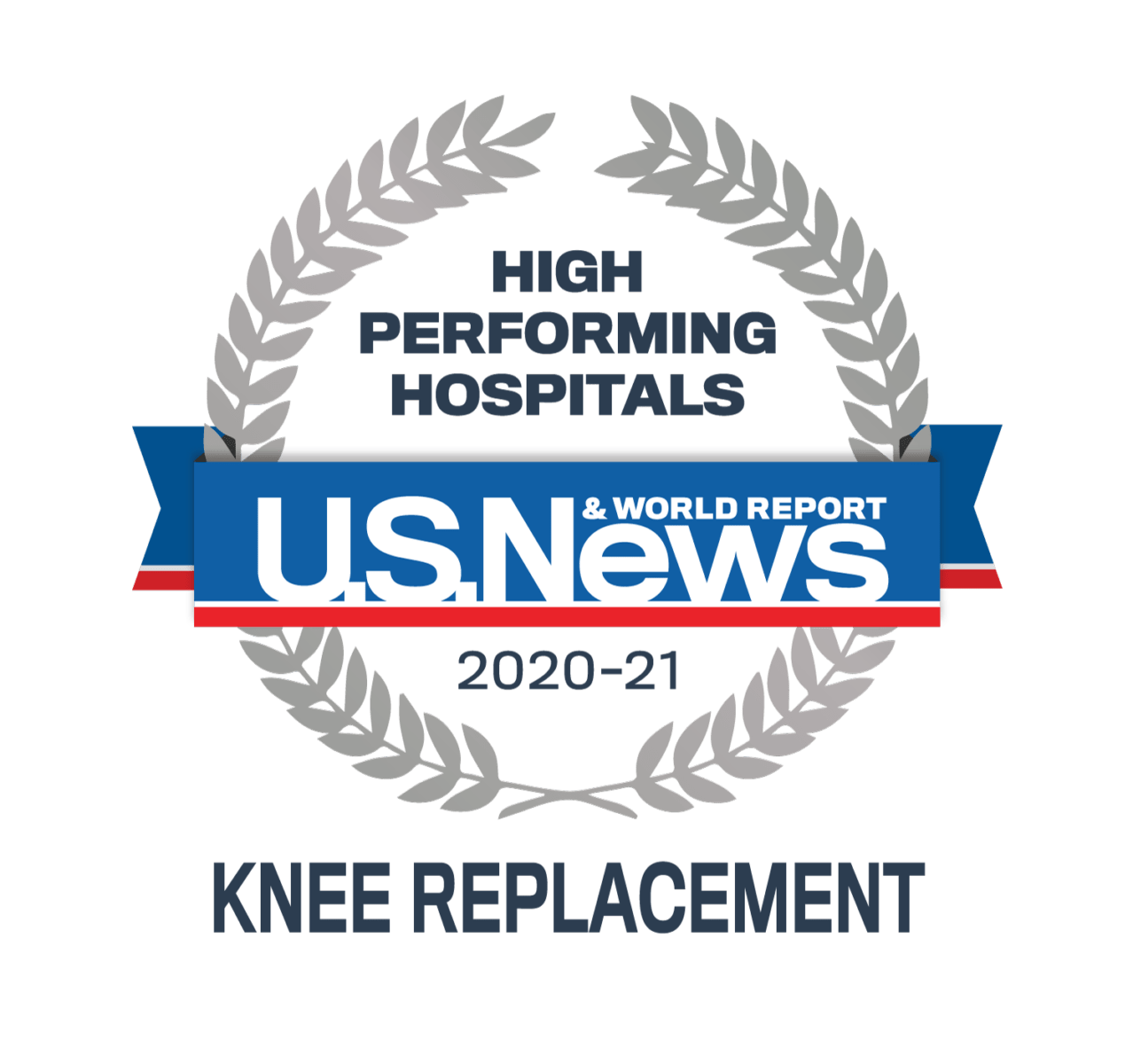 Memorial Hospital is listed as a High Performing Hospital in the U.S. News & World Report for Knee Replacement for 2020-2021.