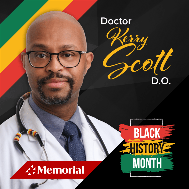 Dr. Kerry Scott on Black background