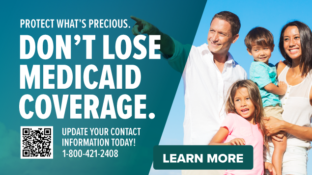don't lose your medicaid coverage image with family