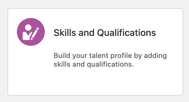Skills and Qualifications Section
